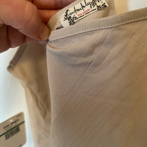 Cream (L) Free People spaghetti strap, thong bodysuit - Picture 5 of 5